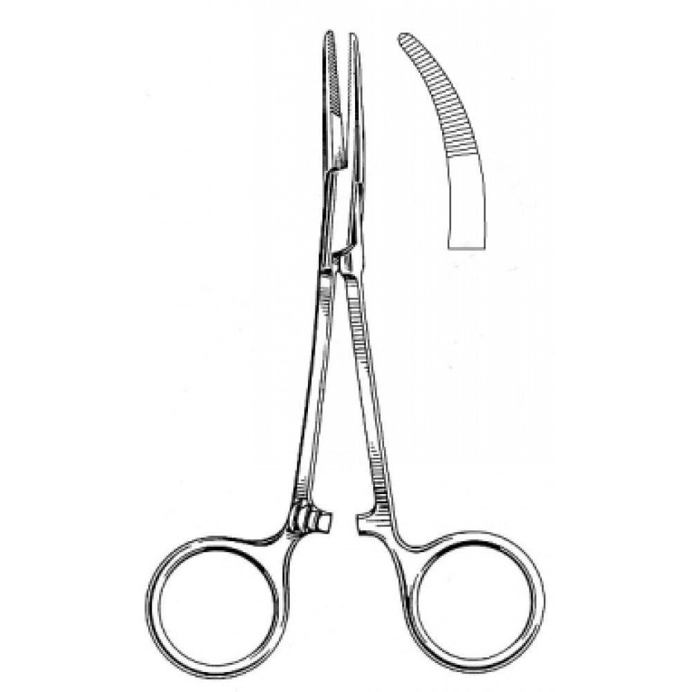 Moynihans Artery Forceps Curved 14.5cm - Surgix Instruments Medical Stainless Steel Hemostatic Clamp