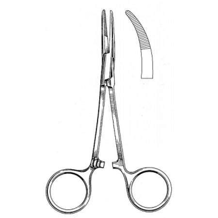 Moynihans Artery Forceps Curved 14.5cm - Surgix Instruments Medical Stainless Steel Hemostatic Clamp