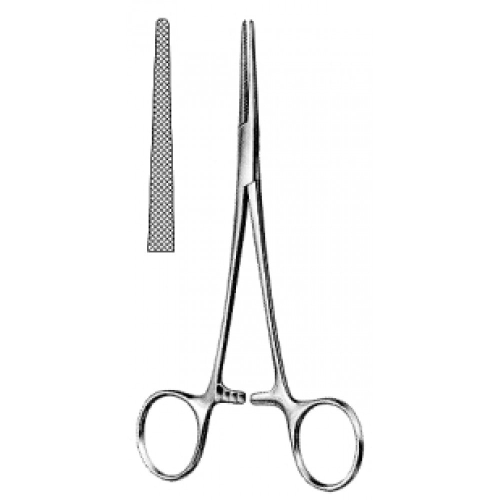 Lovelace Artery Forceps cross Serrated Straight 15.5cm - Surgix Instruments Medical Stainless Steel Hemostatic Clamp