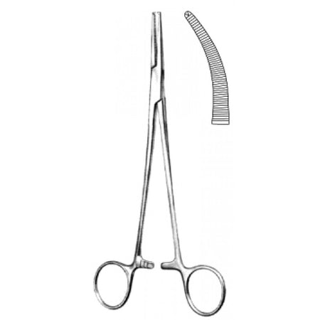 Adson Hemostatic Forceps Curved 1x2 Teeth Teeth 18cm - Surgix Instruments Medical Stainless Steel Hemostatic Clamp