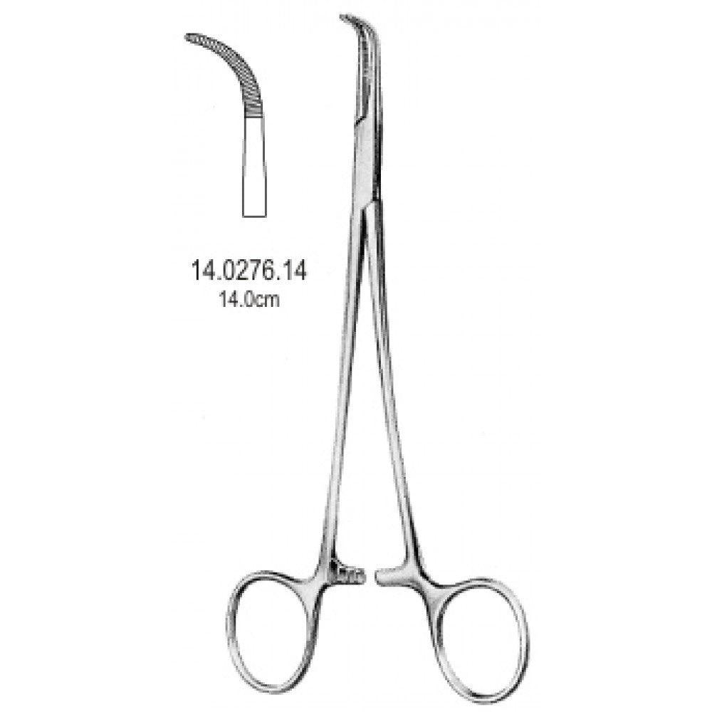 Adson Baby Ligature Forceps short Curved 14cm - Surgix Instruments Medical Stainless Steel Hemostatic Clamp