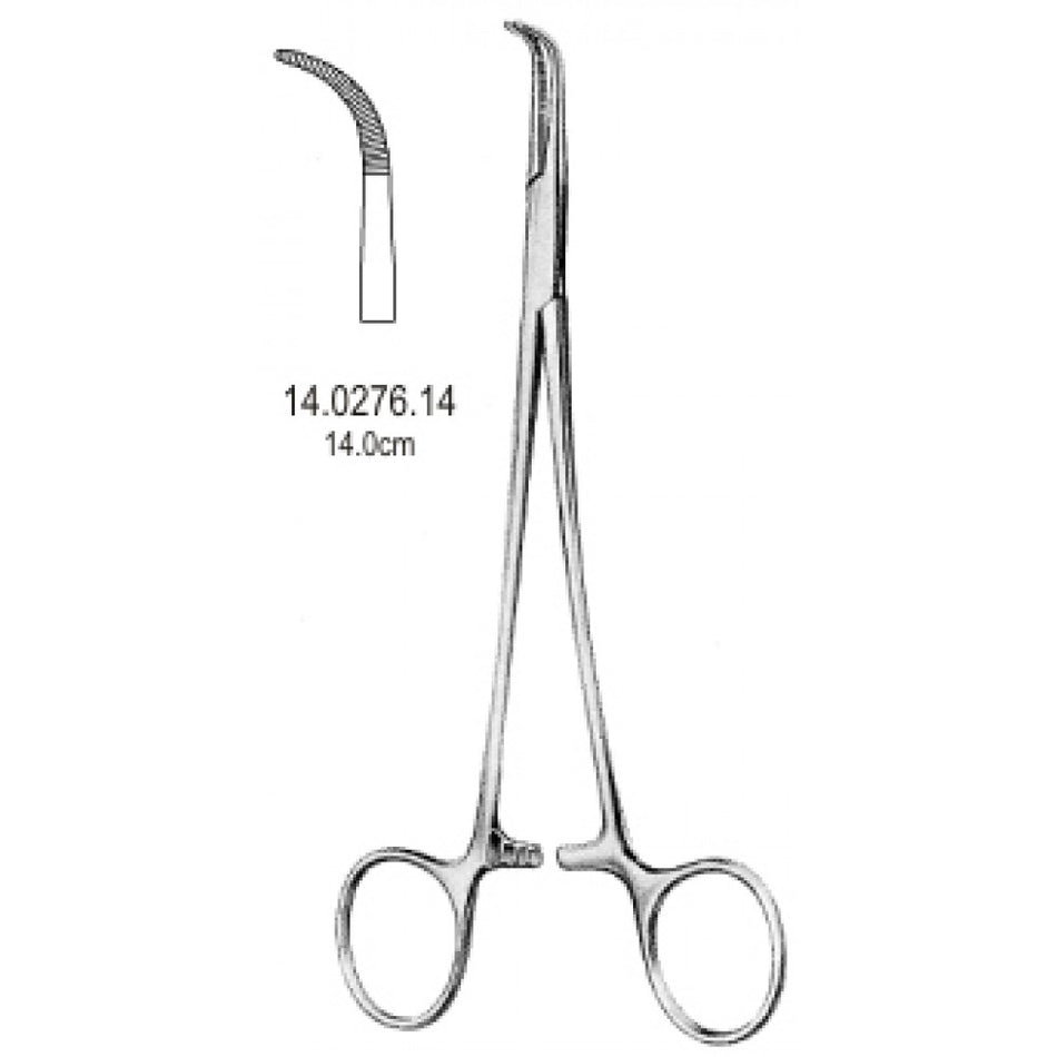 Adson Baby Ligature Forceps short Curved 14cm - Surgix Instruments Medical Stainless Steel Hemostatic Clamp