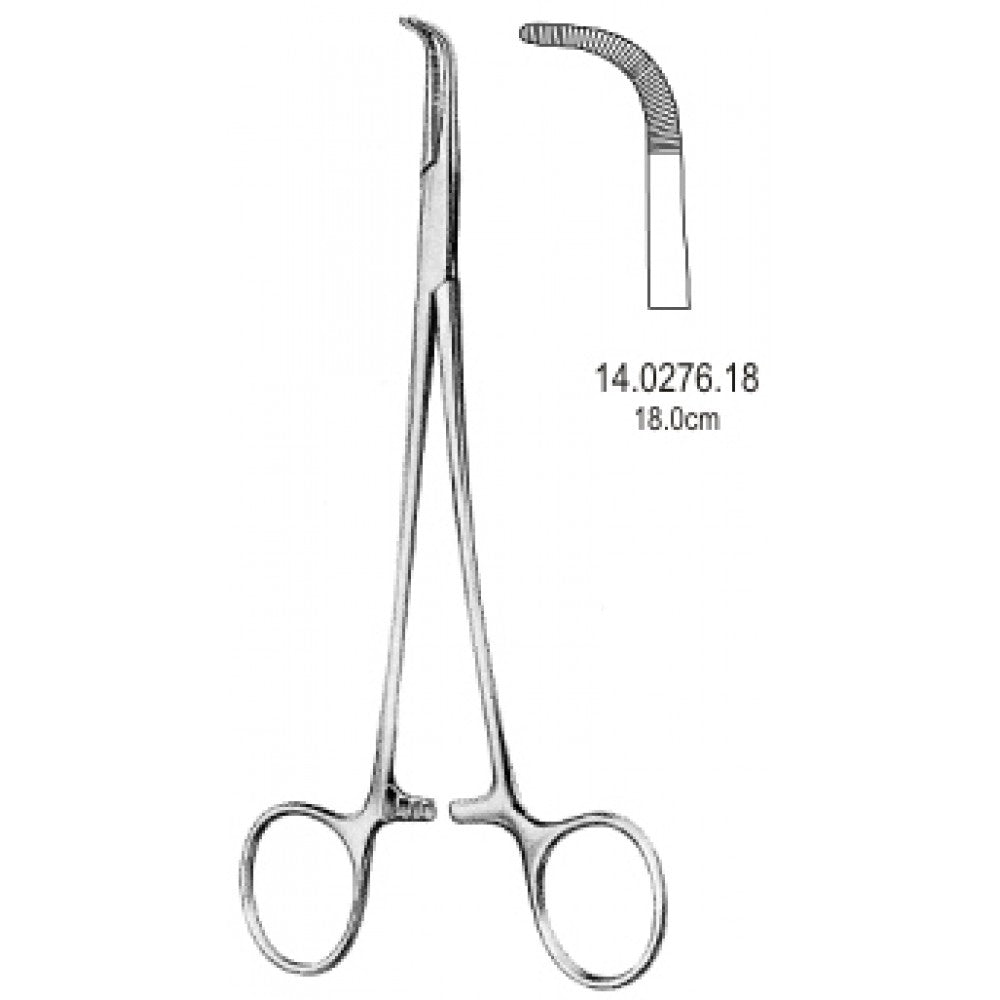 Adson Baby Hemostatic Forceps Curved 18cm - Surgix Instruments Medical Stainless Steel Hemostatic Clamp