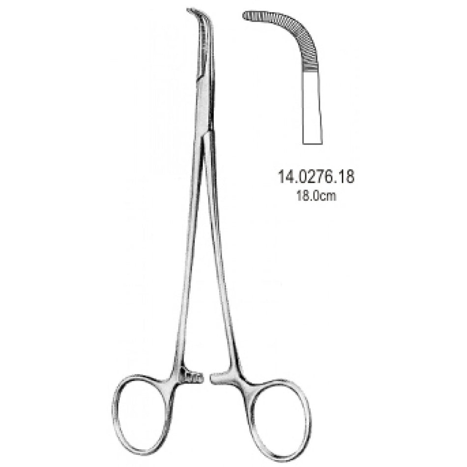 Adson Baby Hemostatic Forceps Curved 18cm - Surgix Instruments Medical Stainless Steel Hemostatic Clamp