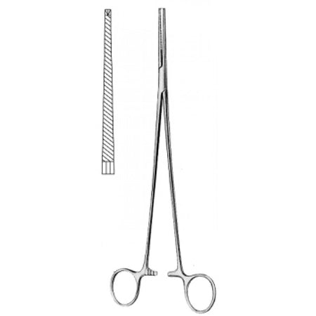 Bengolea Hemostatic Forceps Straight 1x2 Teeth Teeth 20cm - Surgix Instruments Medical Stainless Steel Hemostatic Clamp