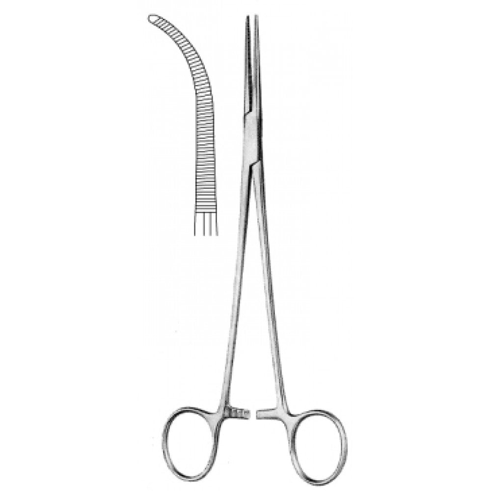 Heiss Hemostatic Forceps full Curved 20cm - Surgix Instruments Medical Stainless Steel Hemostatic Clamp