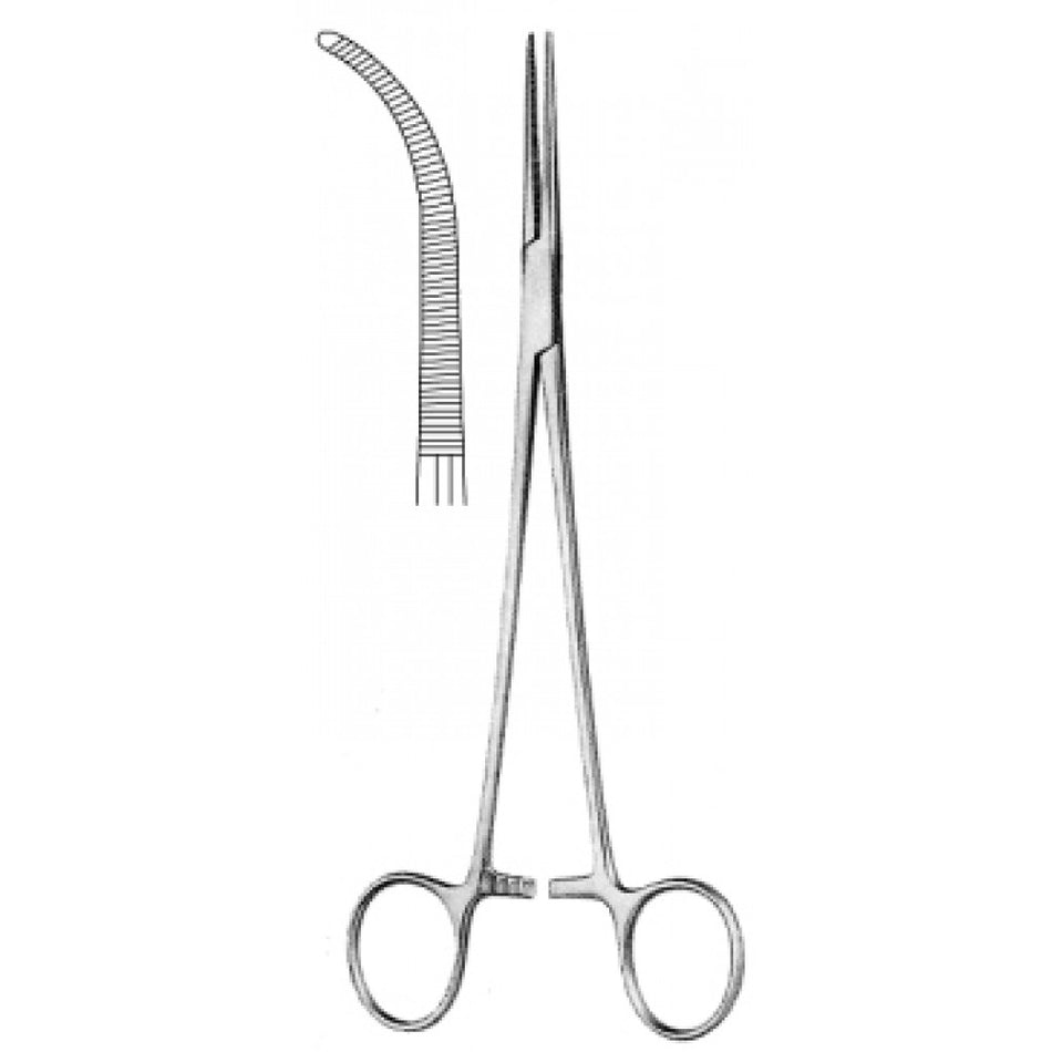 Heiss Hemostatic Forceps full Curved 20cm - Surgix Instruments Medical Stainless Steel Hemostatic Clamp