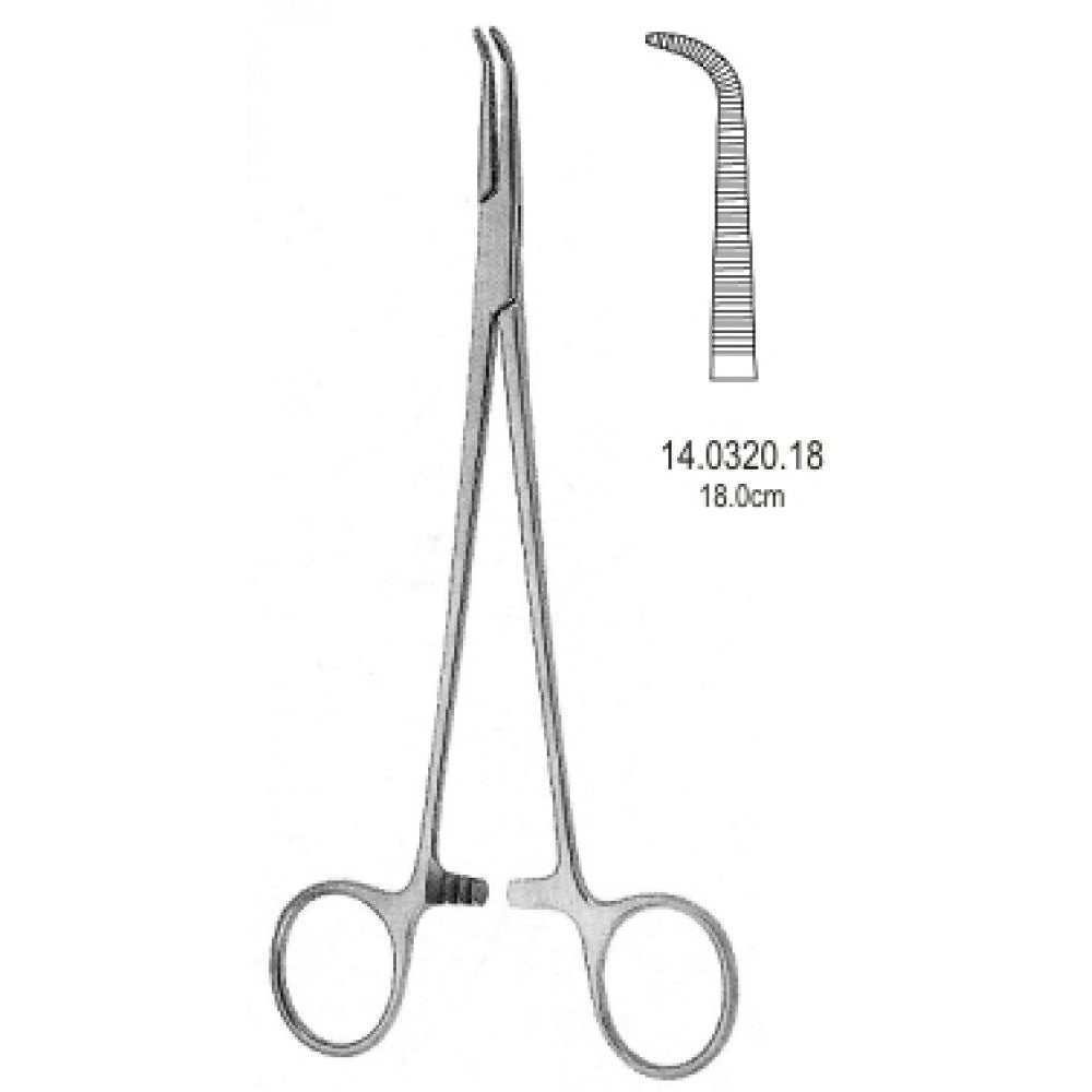 Gemini Mini Hemostatic Forceps Curved 18cm - Surgix Instruments Medical Stainless Steel Hemostatic Clamp