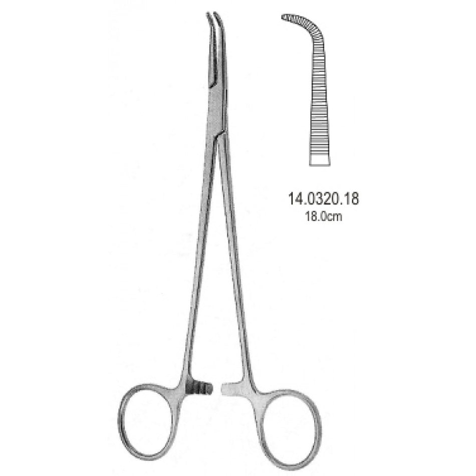 Gemini Mini Hemostatic Forceps Curved 18cm - Surgix Instruments Medical Stainless Steel Hemostatic Clamp