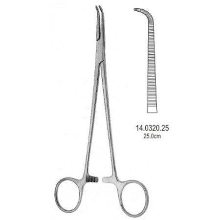 Gemini Mini Hemostatic Forceps Curved 25cm - Surgix Instruments Medical Stainless Steel Hemostatic Clamp
