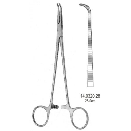 Gemini Mini Hemostatic Forceps Curved 28cm - Surgix Instruments Medical Stainless Steel Hemostatic Clamp