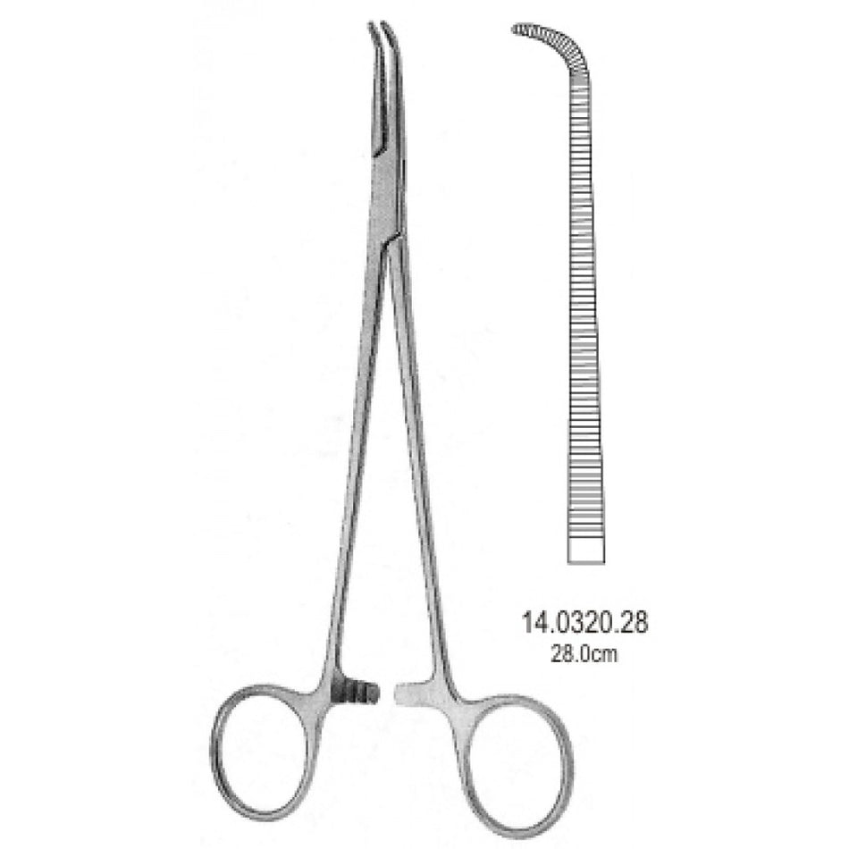 Gemini Mini Hemostatic Forceps Curved 28cm - Surgix Instruments Medical Stainless Steel Hemostatic Clamp