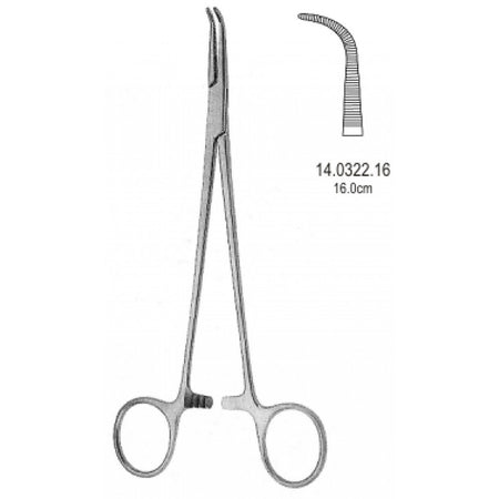 Gemini Hemostatic Forceps Curved 16cm - Surgix Instruments Medical Stainless Steel Hemostatic Clamp
