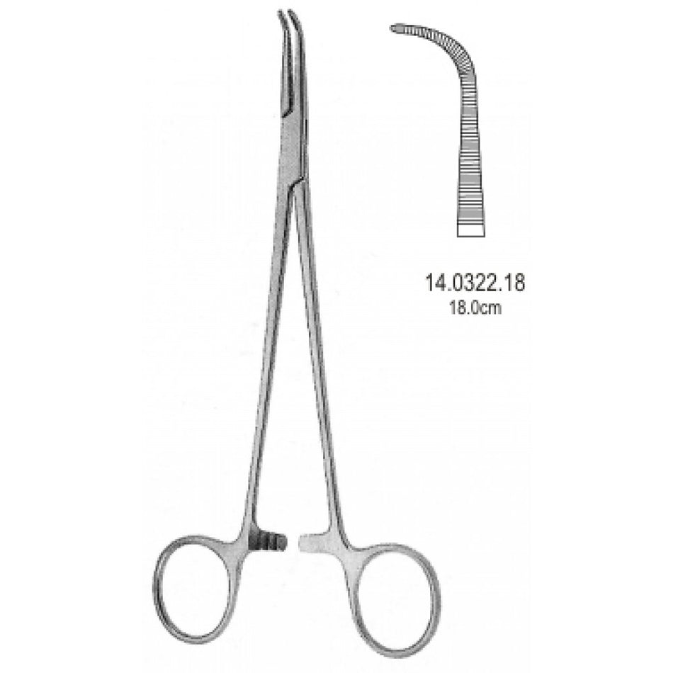 Gemini Hemostatic Forceps Curved 18cm - Surgix Instruments Medical Stainless Steel Hemostatic Clamp