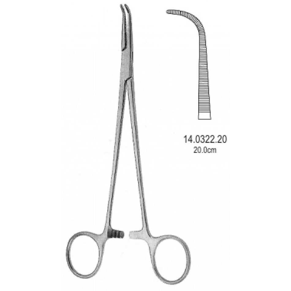 Gemini Hemostatic Forceps Curved 20cm - Surgix Instruments Medical Stainless Steel Hemostatic Clamp
