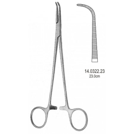 Gemini Hemostatic Forceps Curved 23cm - Surgix Instruments Medical Stainless Steel Hemostatic Clamp
