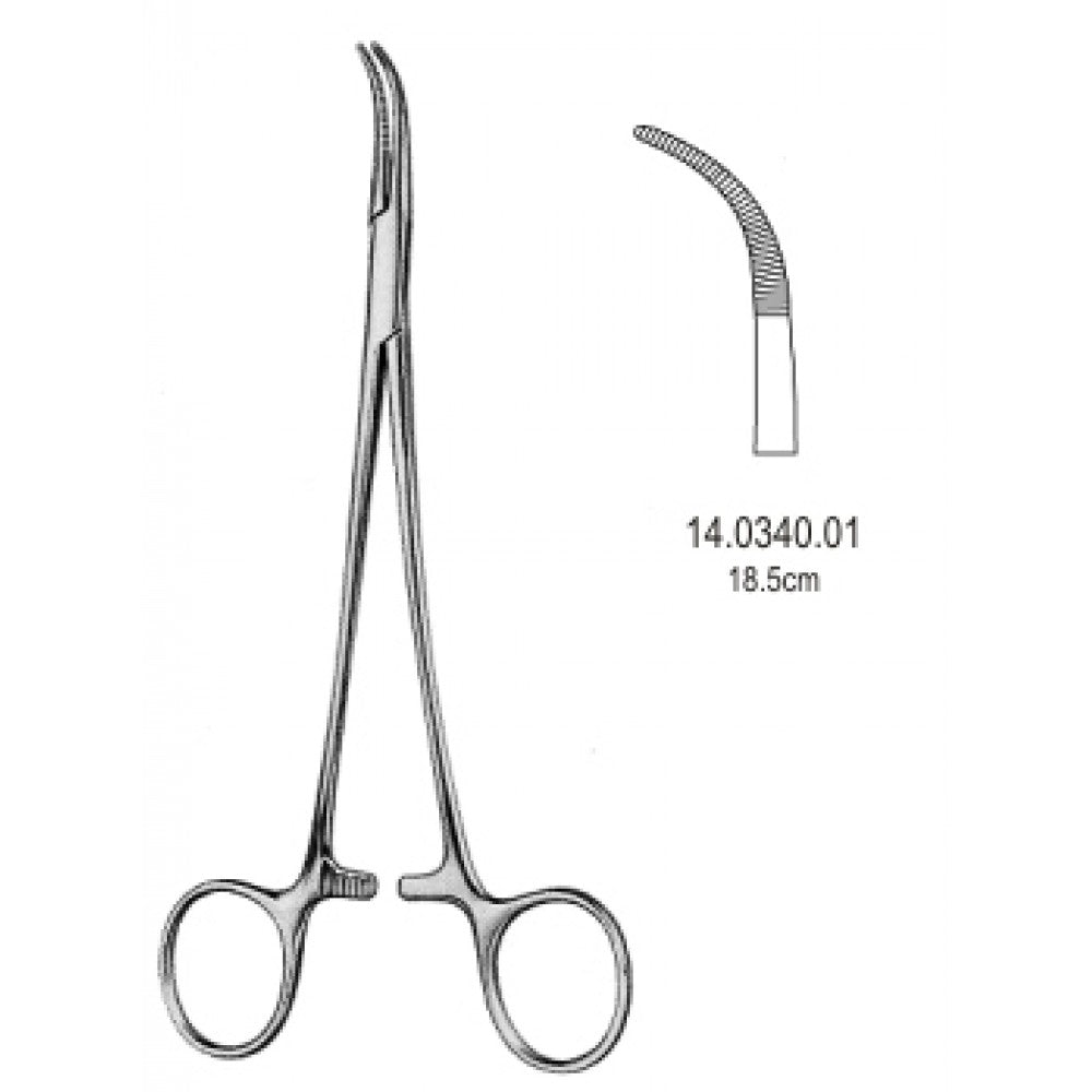 Overholt Diss. and Ligature Forceps 18.5cm Figure 1 - Surgix Instruments Medical Stainless Steel Hemostatic Clamp