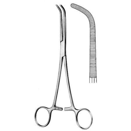 Mixter Hemostatic Bronchus Forceps Curved 22cm - Surgix Instruments Medical Stainless Steel Hemostatic Clamp