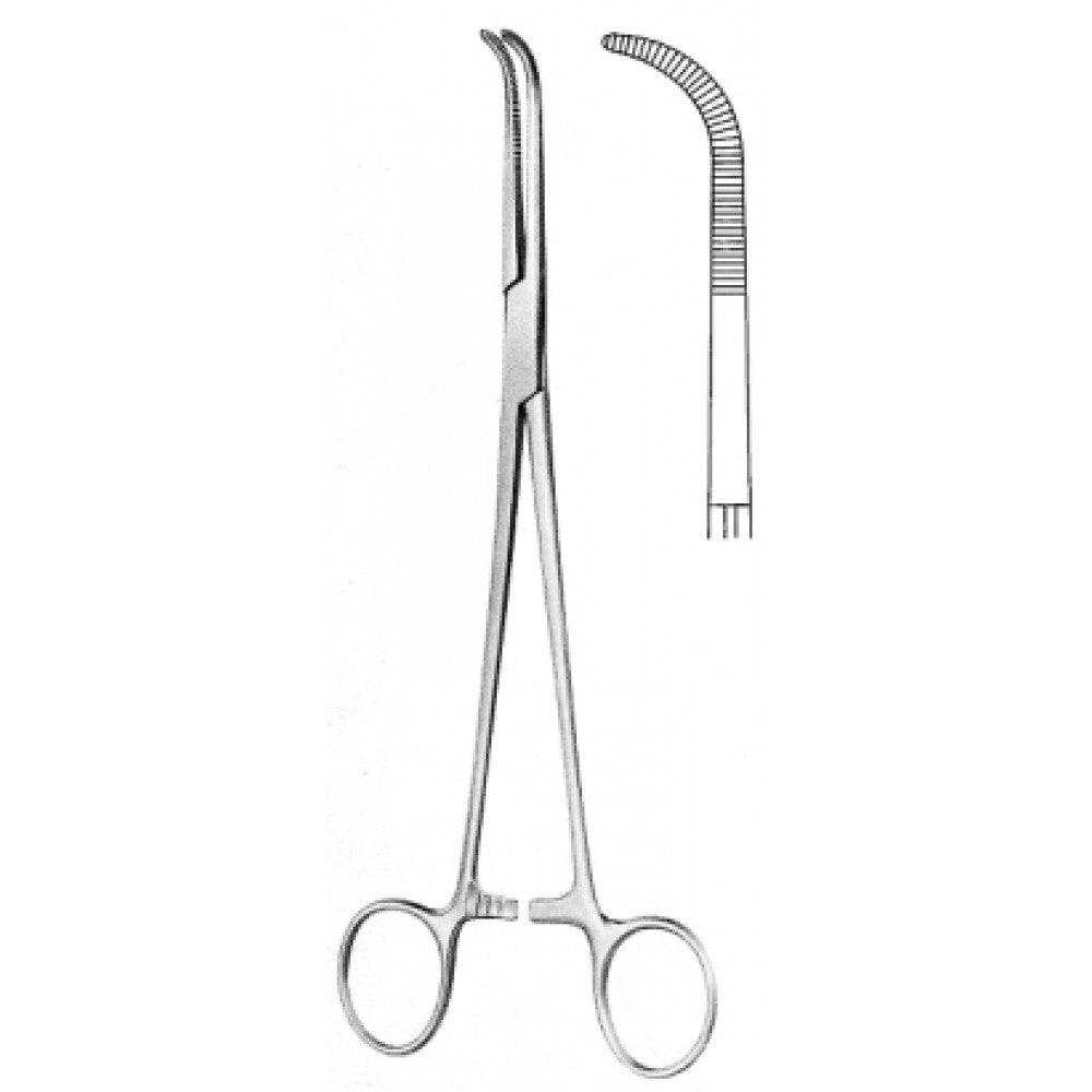 Mixter Gall Bladder Forceps Curved 23cm - Surgix Instruments Medical Stainless Steel Hemostatic Clamp