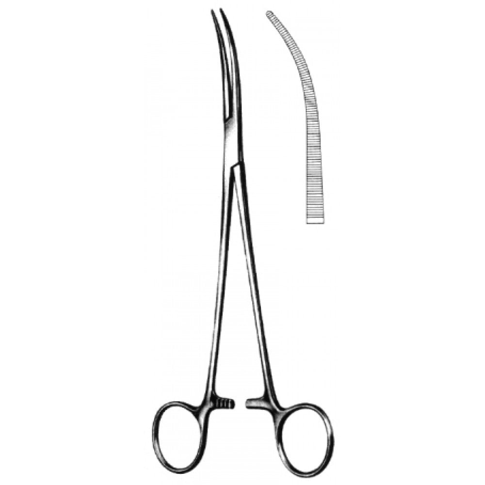 Kelly Hemostatic Forceps semi Curved 19cm - Surgix Instruments Medical Stainless Steel Hemostatic Clamp