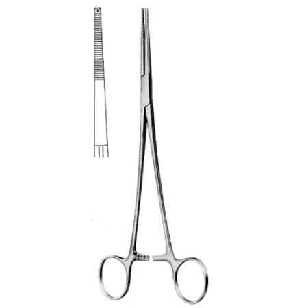 Toennis Vessel Splanchnectomy Forceps 1x2 Teeth Teeth 26cm - Surgix Instruments Medical Stainless Steel Hemostatic Clamp