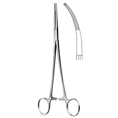 Toennis Vessel Splanchnectomy Forceps 1x2 Teeth Teeth 26cm - Surgix Instruments Medical Stainless Steel Hemostatic Clamp