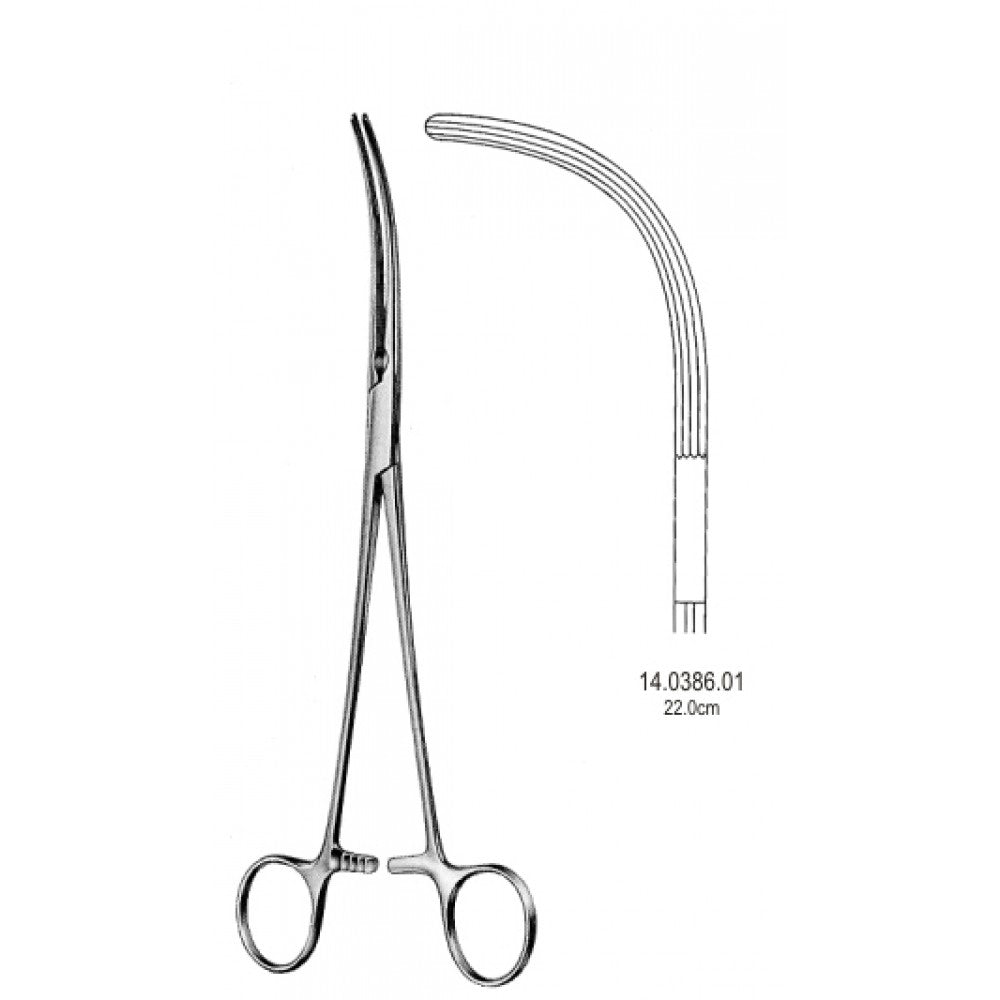 Crafoord Sellors Ligature Forceps Curved 22cm - Surgix Instruments Medical Stainless Steel Hemostatic Clamp
