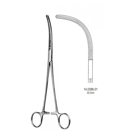 Crafoord Sellors Ligature Forceps Curved 22cm - Surgix Instruments Medical Stainless Steel Hemostatic Clamp