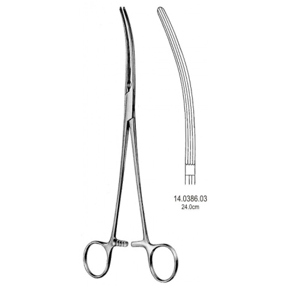 Crafoord Sellors Ligature Forceps Curved 24cm - Surgix Instruments Medical Stainless Steel Hemostatic Clamp