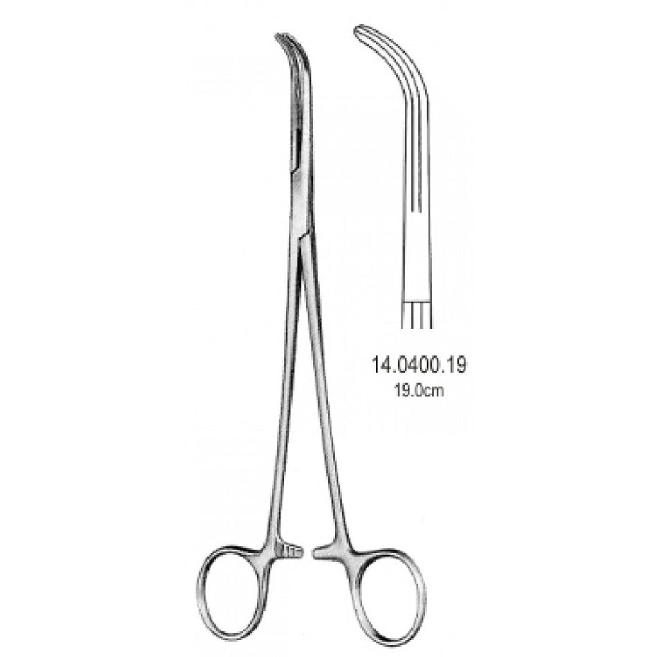 Lahey Gall Duct Forceps Curved 19cm - Surgix Instruments Medical Stainless Steel Hemostatic Clamp