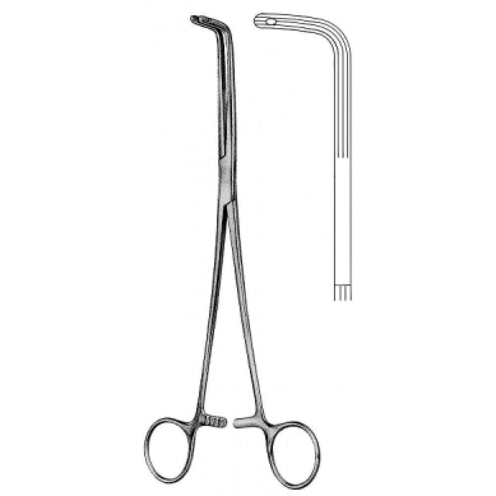 Finochietto Bronch Clamp Curved 24cm - Surgix Instruments Medical Stainless Steel Hemostatic Clamp