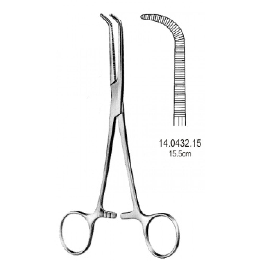 Mixter Hemostatic Bronchus Forceps 15.5cm - Surgix Instruments Medical Stainless Steel Hemostatic Clamp