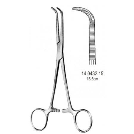 Mixter Hemostatic Bronchus Forceps 15.5cm - Surgix Instruments Medical Stainless Steel Hemostatic Clamp