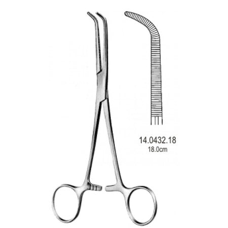 Mixter Hemostatic Bronchus Forceps 18cm - Surgix Instruments Medical Stainless Steel Hemostatic Clamp