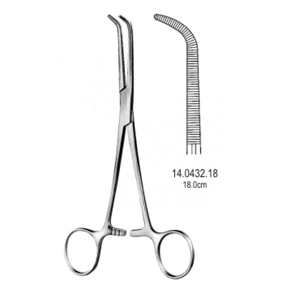 Mixter Hemostatic Bronchus Forceps 18cm - Surgix Instruments Medical Stainless Steel Hemostatic Clamp