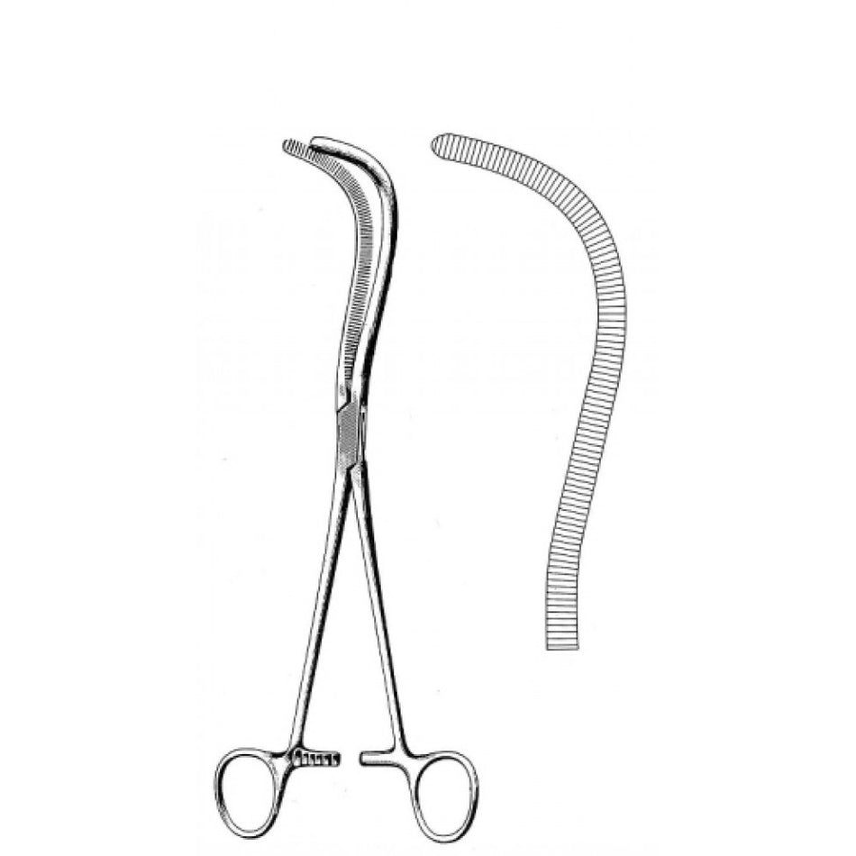 Mayo Guyon Kidney Pedicle clamp Curved 23cm - Surgix Instruments Medical Stainless Steel Hemostatic Clamp