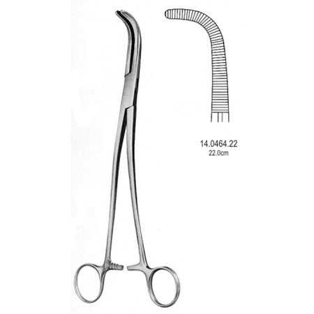 Gray Gall Duct Clamp 22cm Figure 1 - Surgix Instruments Medical Stainless Steel Hemostatic Clamp