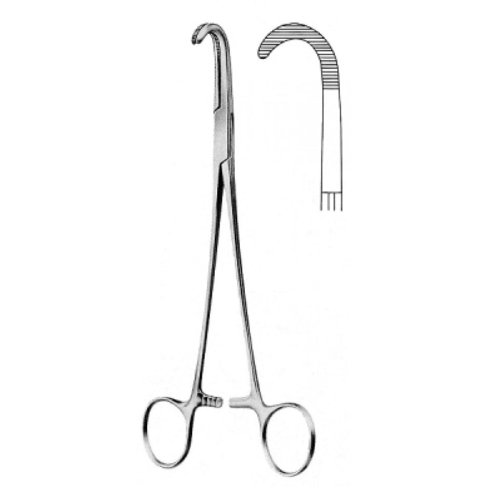 Desjardins Gall Duct Clamp Curved 21cm - Surgix Instruments Medical Stainless Steel Hemostatic Clamp
