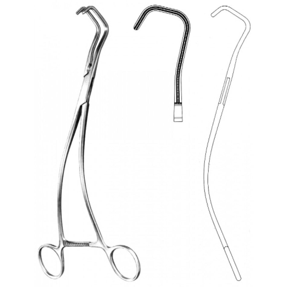 Uro- Tangential Atrauma Forceps 26cm, Figure 1 - Surgix Instruments Medical Stainless Steel Hemostatic Clamp