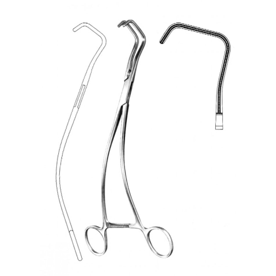 Uro- Tangential Atrauma Forceps 26cm, Figure 2 - Surgix Instruments Medical Stainless Steel Hemostatic Clamp