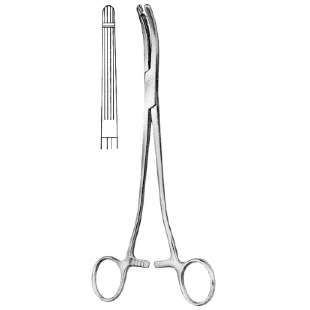 Ballentine Hysterectomy Forceps Straight 1 Tooth 21cm - Surgix Instruments Medical Stainless Steel Hemostatic Clamp