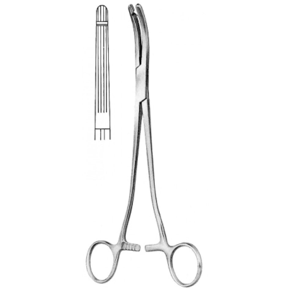 Ballentine Hysterectomy Forceps Straight 1 Tooth 21cm - Surgix Instruments Medical Stainless Steel Hemostatic Clamp