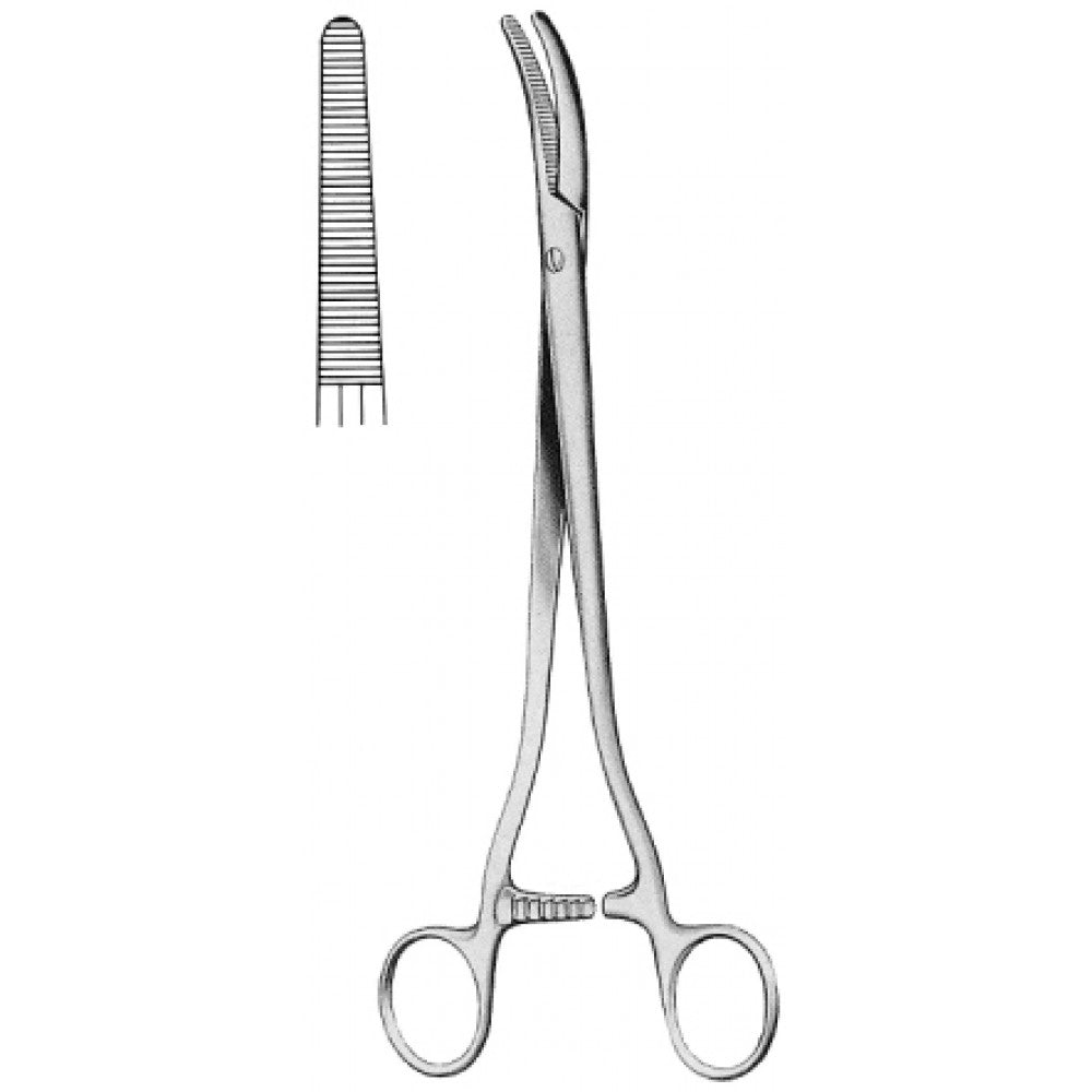 Segond Landau Hystrectomy Forceps Straight 24cm - Surgix Instruments Medical Stainless Steel Hemostatic Clamp