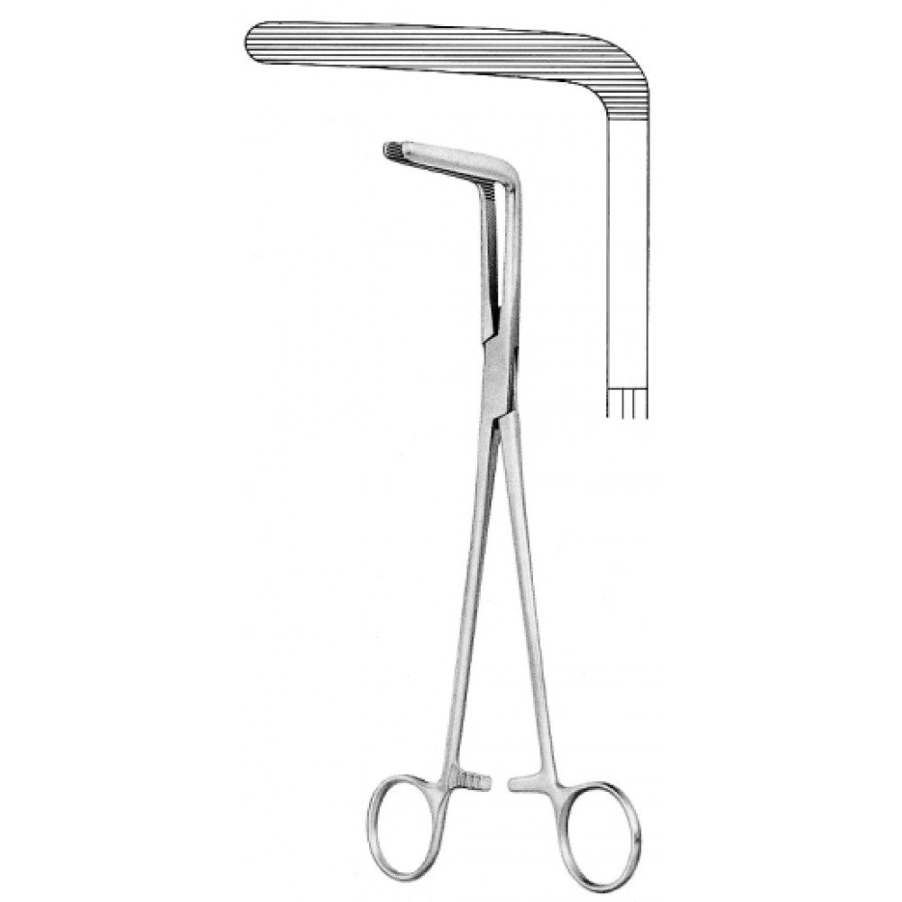 Wertheim Cullen Hystrectomy Forceps Curved 21cm - Surgix Instruments Medical Stainless Steel Hemostatic Clamp
