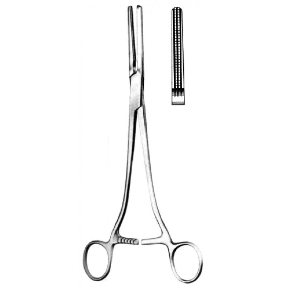 Rogers/Heaney Hyst. Forceps Straight Atrauma 22cm - Surgix Instruments Medical Stainless Steel Hemostatic Clamp