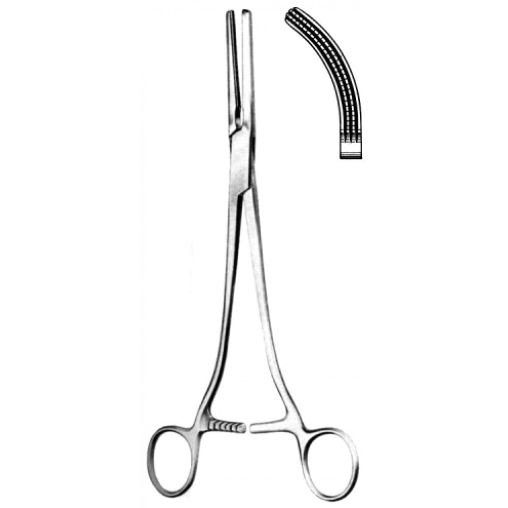 Rogers/Heaney Hyst. Forceps Curved Atrauma 21cm - Surgix Instruments Medical Stainless Steel Hemostatic Clamp