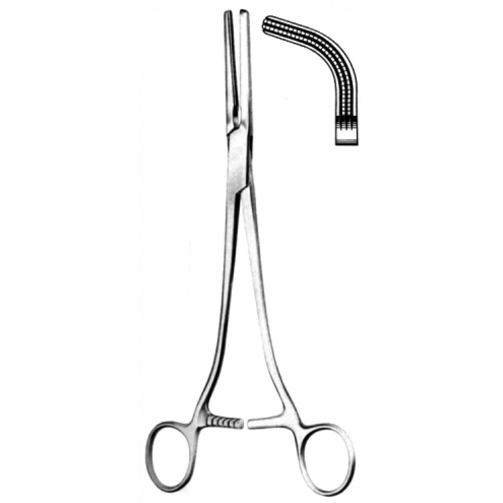 Rogers/Heaney Hyst. Forceps F/Curved Atrauma 20.5cm - Surgix Instruments Medical Stainless Steel Hemostatic Clamp