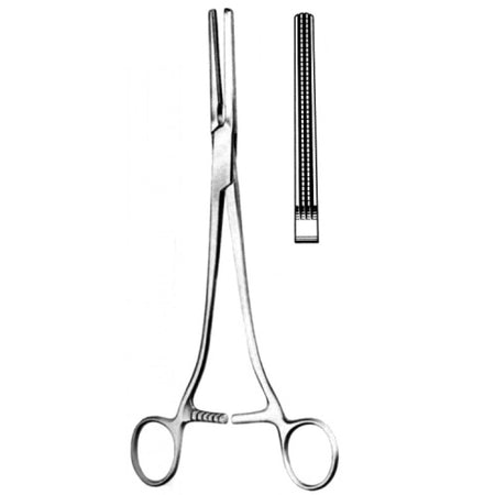 Rogers Hyst. Forceps Straight Atraumatic 25cm - Surgix Instruments Medical Stainless Steel Hemostatic Clamp