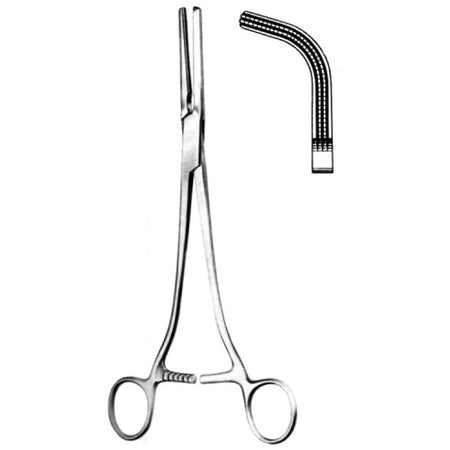 Rogers Hyst. Forceps full Curved Atraumatic 23cm - Surgix Instruments Medical Stainless Steel Hemostatic Clamp
