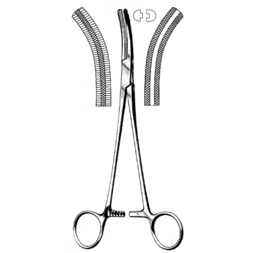 Buie Angiotribe Forceps Curved 21cm - Surgix Instruments Medical Stainless Steel Hemostatic Clamp
